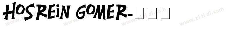 Hosrein Gomer字体转换
